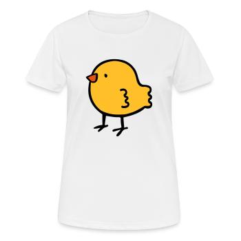 poussin - T-shirt respirant Femme - blanc - Devant - AI Model Female 172 dark (172cm)