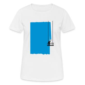 façades Peinture - T-shirt respirant Femme - blanc - Devant - AI Model Female 172 dark (172cm)