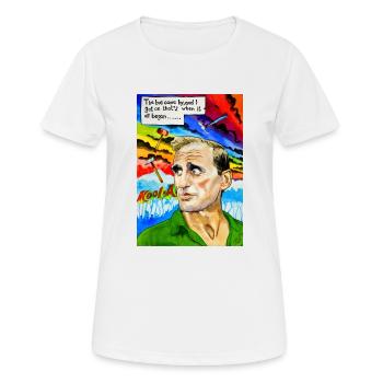 Cowboy Neal Cassady - Frauen T-Shirt atmungsaktiv - Weiß - Vorne - AI Model Female 172 dark (172cm)