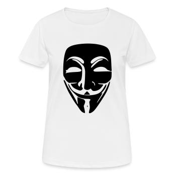 Anonymous - Women's Breathable T-Shirt - white - Front - AI Model Female 172 dark (172cm)
