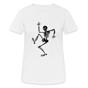 Skeleton - Women's Breathable T-Shirt - white - Front - AI Model Female 172 dark (172cm)