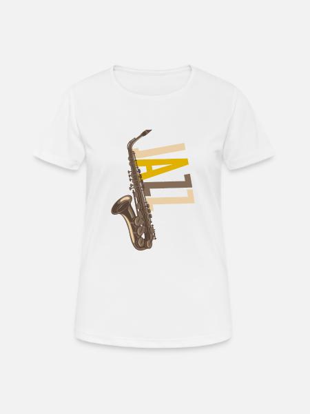Jazz saxophone - Women's Breathable T-Shirt - white