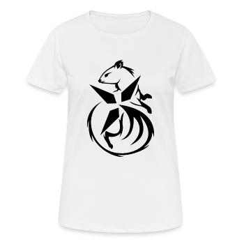 Blanche Hermine BZH - Frauen T-Shirt atmungsaktiv - Weiß - Vorne - AI Model Female 172 dark (172cm)
