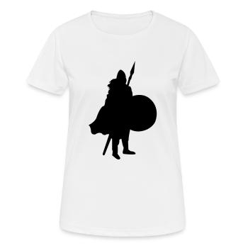 wikinger - Frauen T-Shirt atmungsaktiv - Weiß - Vorne - AI Model Female 172 dark (172cm)