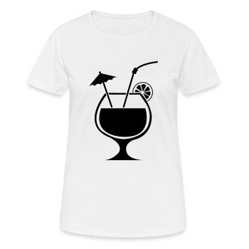 cocktail - Frauen T-Shirt atmungsaktiv - Weiß - Vorne - AI Model Female 172 dark (172cm)