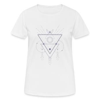 Sacred Geometry - Women's Breathable T-Shirt - white - Front - AI Model Female 172 dark (172cm)