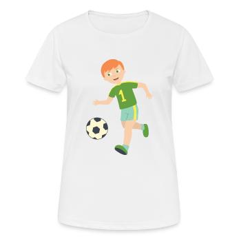 soccer player - Frauen T-Shirt atmungsaktiv - Weiß - Vorne - AI Model Female 172 dark (172cm)