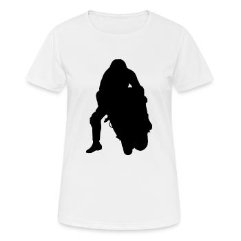 Motorrad motorsport Superbike motorcycle moto gp - Frauen T-Shirt atmungsaktiv - Weiß - Vorne - AI Model Female 172 dark (172cm)