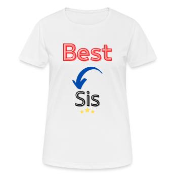 Beste Schwester / Beste Schwester - Frauen T-Shirt atmungsaktiv - Weiß - Vorne - AI Model Female 172 dark (172cm)