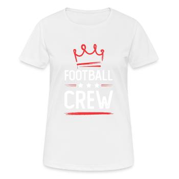 Équipe de football - T-shirt respirant Femme - blanc - Devant - AI Model Female 172 dark (172cm)