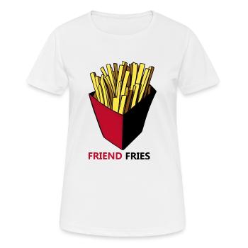 French Fries - Women's Breathable T-Shirt - white - Front - AI Model Female 172 dark (172cm)