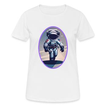 walking on mars - T-shirt respirant Femme - blanc - Devant - AI Model Female 172 dark (172cm)