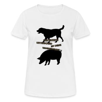 Der einzige Unterschied ist deine Wahrnehmung 4.0 - Frauen T-Shirt atmungsaktiv - Weiß - Vorne - AI Model Female 172 dark (172cm)