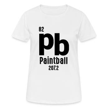 Paintball Airsoft - T-shirt respirant Femme - blanc - Devant - AI Model Female 172 dark (172cm)
