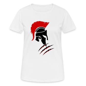 sparta warrior - Frauen T-Shirt atmungsaktiv - Weiß - Vorne - AI Model Female 172 dark (172cm)