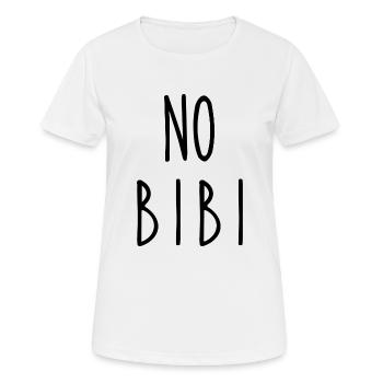no bibi - T-shirt respirant Femme - blanc - Devant - AI Model Female 172 dark (172cm)