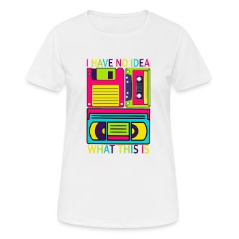 Music, Retro, Heavy Metal, Hard Rock, Punk, Vinyl, Pop - Women's Breathable T-Shirt - white - Front - AI Model Female 172 dark (172cm)