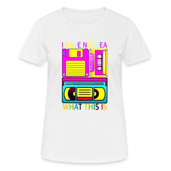 Music, Retro, Heavy Metal, Hard Rock, Punk, Vinyl, Pop - Women's Breathable T-Shirt - white - Front - AI Model Female 172 dark (172cm)