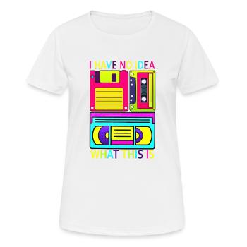 Music, Retro, Heavy Metal, Hard Rock, Punk, Vinyl, Pop - Women's Breathable T-Shirt - white - Front - AI Model Female 172 dark (172cm)