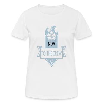 New to the Crew - Frauen T-Shirt atmungsaktiv - Weiß - Vorne - AI Model Female 172 dark (172cm)