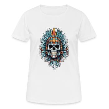 Maya / Haute Culture / Pérou / Calendrier Maya / Motif - T-shirt respirant Femme - blanc - Devant - AI Model Female 172 dark (172cm)