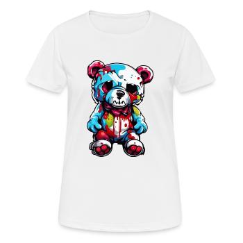 Teddybär / Kuscheltier / Stofftier / Geschenkidee - Frauen T-Shirt atmungsaktiv - Weiß - Vorne - AI Model Female 172 dark (172cm)