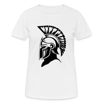 Sparta Guerrier Spartan - T-shirt respirant Femme - blanc - Devant - AI Model Female 172 dark (172cm)