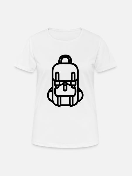 Sac à dos - T-shirt respirant Femme - blanc