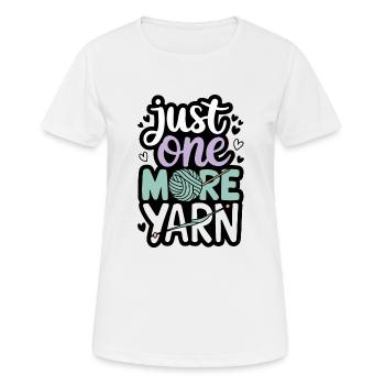 Kreative Strickliebhaberin gesucht - Frauen T-Shirt atmungsaktiv - Weiß - Vorne - AI Model Female 172 dark (172cm)
