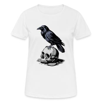 Dark Guardian - Women's Breathable T-Shirt - white - Front - AI Model Female 172 dark (172cm)