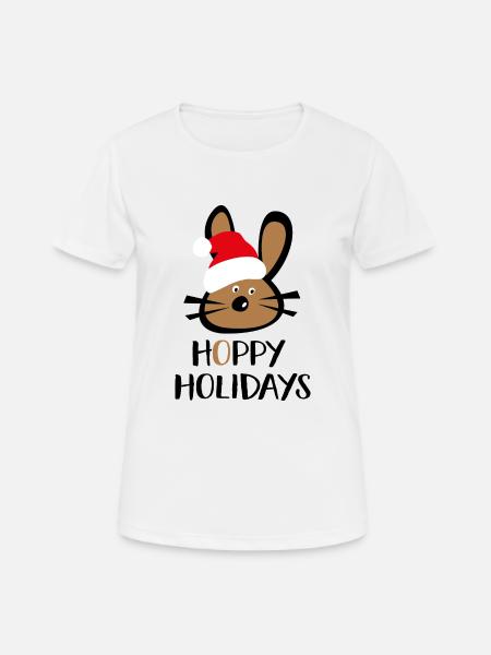 hoppy holidays - Women's Breathable T-Shirt - white