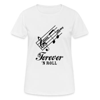 johnny blak - Frauen T-Shirt atmungsaktiv - Weiß - Vorne - AI Model Female 172 dark (172cm)