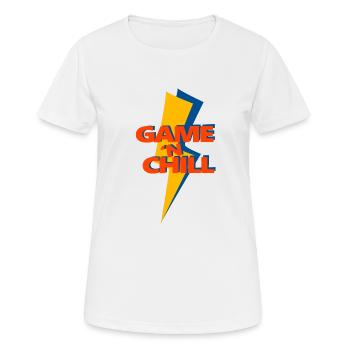 Game 'n Chill - Women's Breathable T-Shirt - white - Front - AI Model Female 172 dark (172cm)