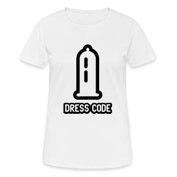 dresscode1 blak - Women's Breathable T-Shirt - white - Front - AI Model Female 172 dark (172cm)