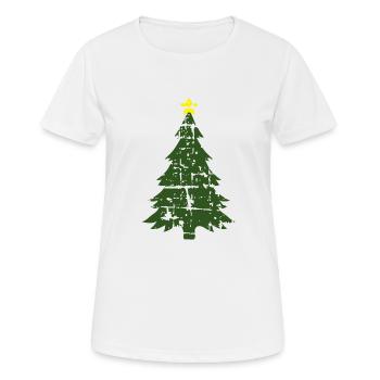 Christmas tree - Women's Breathable T-Shirt - white - Front - AI Model Female 172 dark (172cm)