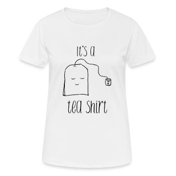 Funny Fun Fun Fun Tee Shirt Thé - T-shirt respirant Femme - blanc - Devant - AI Model Female 172 dark (172cm)