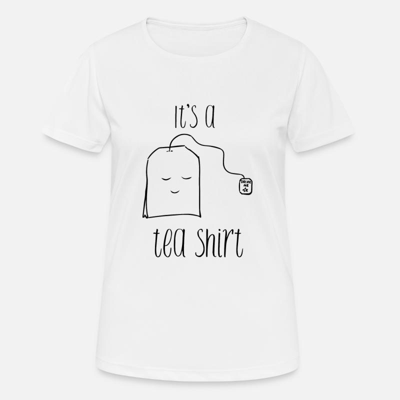 Funny Funny Fun Cool Tea Tee Shirt - Women's Breathable T-Shirt - white