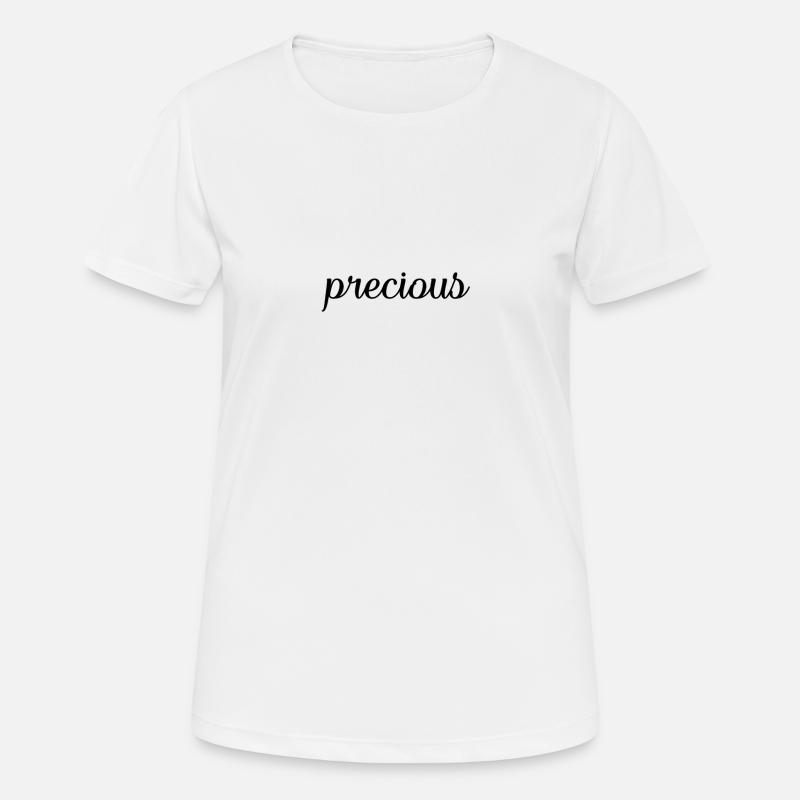 Text 014 precious - Women's Breathable T-Shirt - white