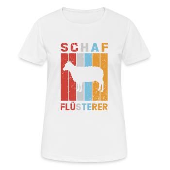 Schaf Flüsterer Schafe Schafbock Lamm Schäfer - Frauen T-Shirt atmungsaktiv - Weiß - Vorne - AI Model Female 172 dark (172cm)