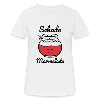 Schade Marmelade - Frauen T-Shirt atmungsaktiv - Weiß - Vorne - AI Model Female 172 dark (172cm)