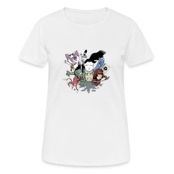 Monster cloud - Women's Breathable T-Shirt - white - Front - AI Model Female 172 dark (172cm)