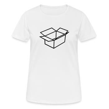 Karton - Frauen T-Shirt atmungsaktiv - Weiß - Vorne - AI Model Female 172 dark (172cm)