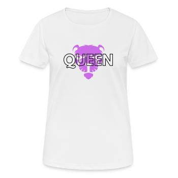 Queen - Women's Breathable T-Shirt - white - Front - AI Model Female 172 dark (172cm)