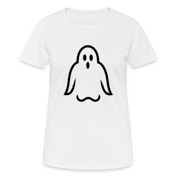Fantôme - T-shirt respirant Femme - blanc - Devant - AI Model Female 172 dark (172cm)