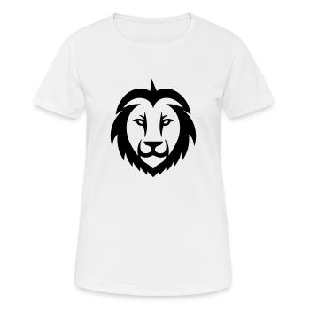 Tête de lion - T-shirt respirant Femme - blanc - Devant - AI Model Female 172 dark (172cm)