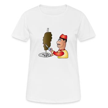 Doner | Doner kebab Turkish snack - Women's Breathable T-Shirt - white - Front - AI Model Female 172 dark (172cm)