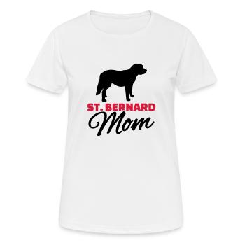 Bernhardiner - Frauen T-Shirt atmungsaktiv - Weiß - Vorne - AI Model Female 172 dark (172cm)