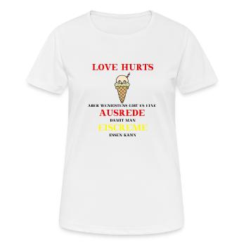 Eis Eiscreme Eistüte Geschenkidee lustig Trennung - Frauen T-Shirt atmungsaktiv - Weiß - Vorne - AI Model Female 172 dark (172cm)