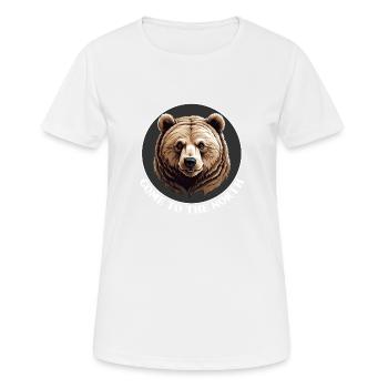 Grizzli Ours Kodiak Ours brun Venir dans le Nord, - T-shirt respirant Femme - blanc - Devant - AI Model Female 172 dark (172cm)