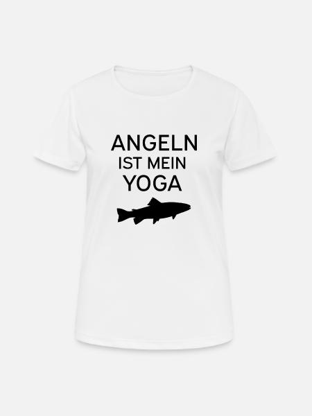 Angeln - Frauen T-Shirt atmungsaktiv - Weiß